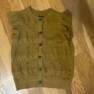 Brown knit cardigan